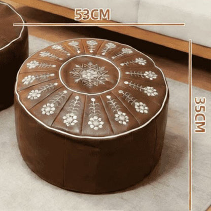 🌻✨ Sunflower Storage Ottoman Pouf 🪑💛 Stylish Hidden Storage Footrest & Cozy Home Seat 🌿🏡 🧺 Space-Saving Storage | 💺 Soft Comfortable Seating | 🌸 Elegant Floral Design for Modern Homes-ZZ
