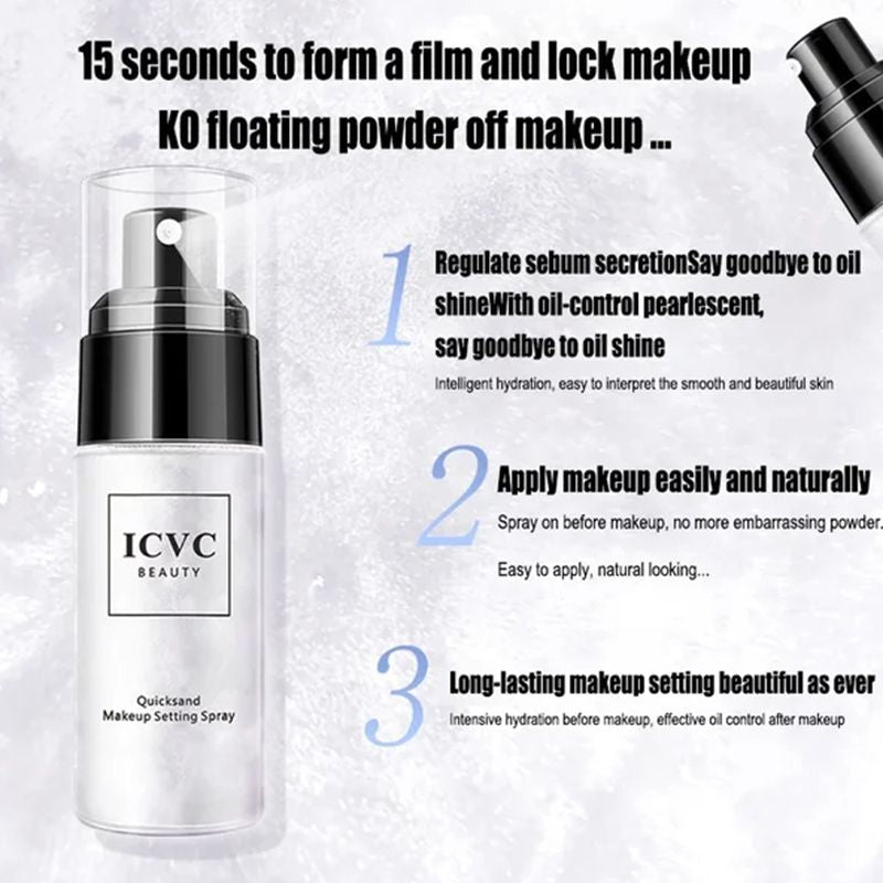 💫✨ Viral Setting Spray Mist 🌬️💖 Long-Lasting Makeup Lock + Oil Control + Hydration Boost 💦🌸 💎 Waterproof Finish | 🌿 Skin Hydrating Formula | ✨ Brightening Glow Effect 😍-ZZ